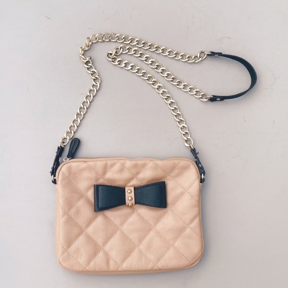 Aldo beige chain crossbody bag